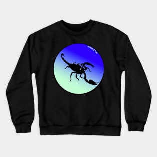 Scorpion Mint Green/Blue Gradient Crewneck Sweatshirt